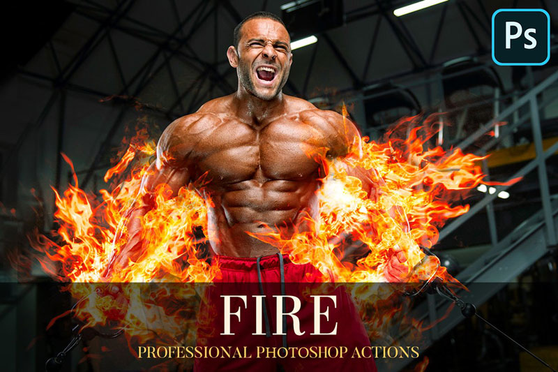 Fire Photoshop Action 4870210
