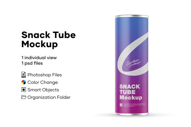 Glossy Tube Mockup 4963507