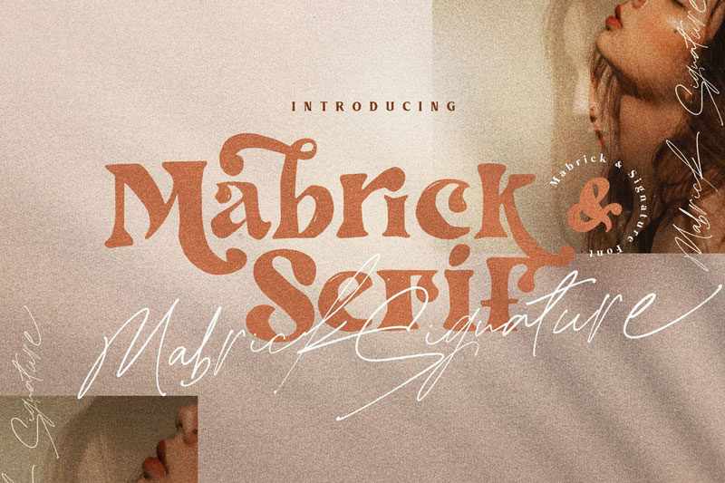 Mabrick Logotype Fashion serif rough