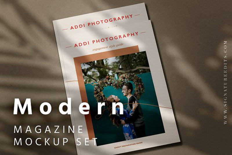 Modern Magazine Mockup Set 4675509