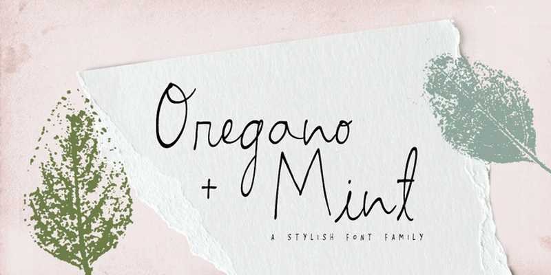 Oregano and Mint Font Family