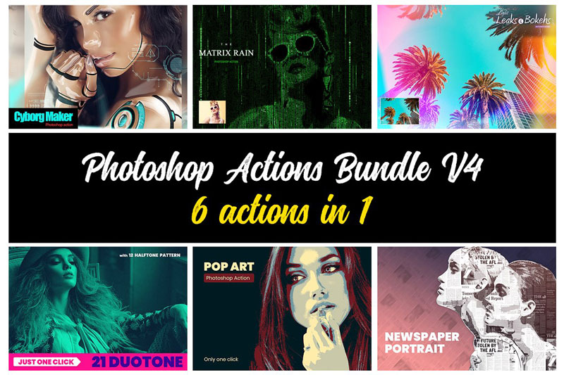 Photoshop Actions Bundle V4 4893446