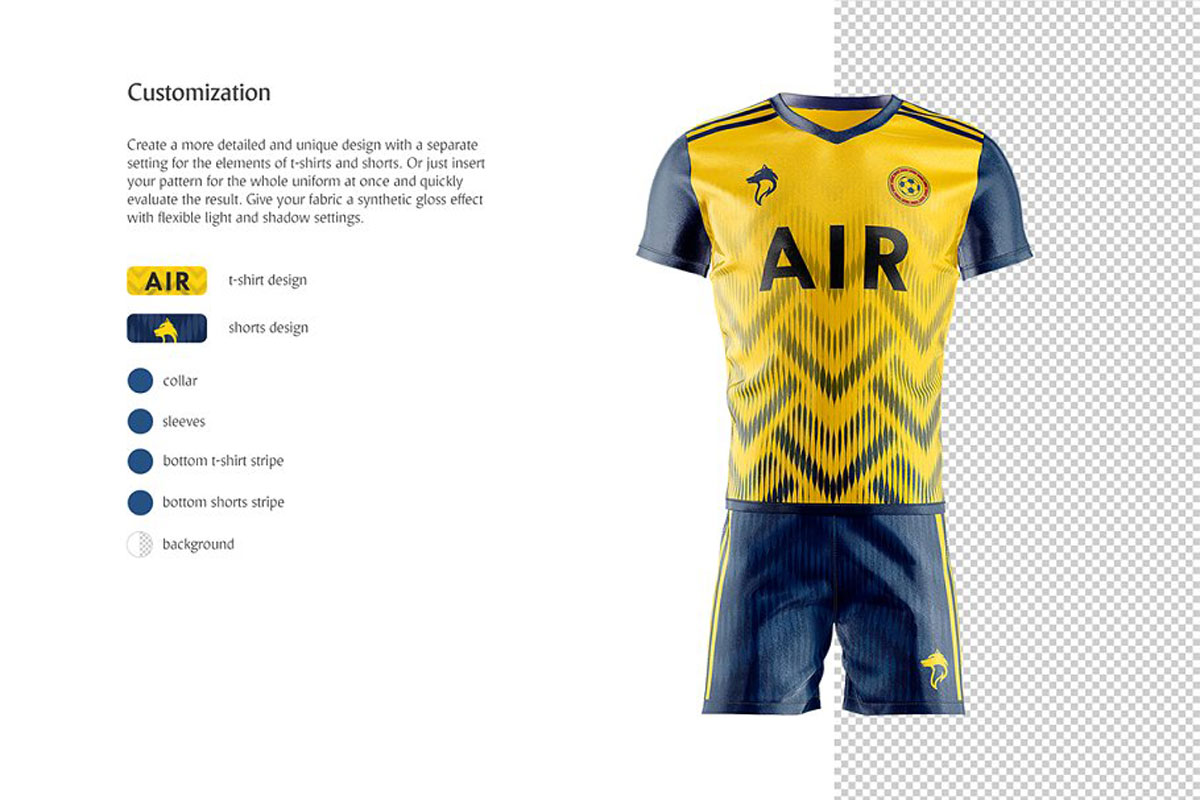 Soccer Uniform Animated Mockup 4867412