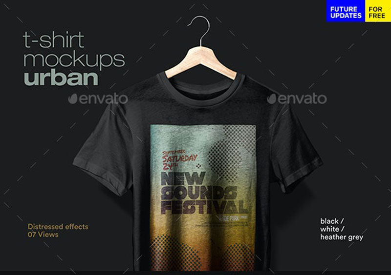 T Shirt Mockup Urban 25907775