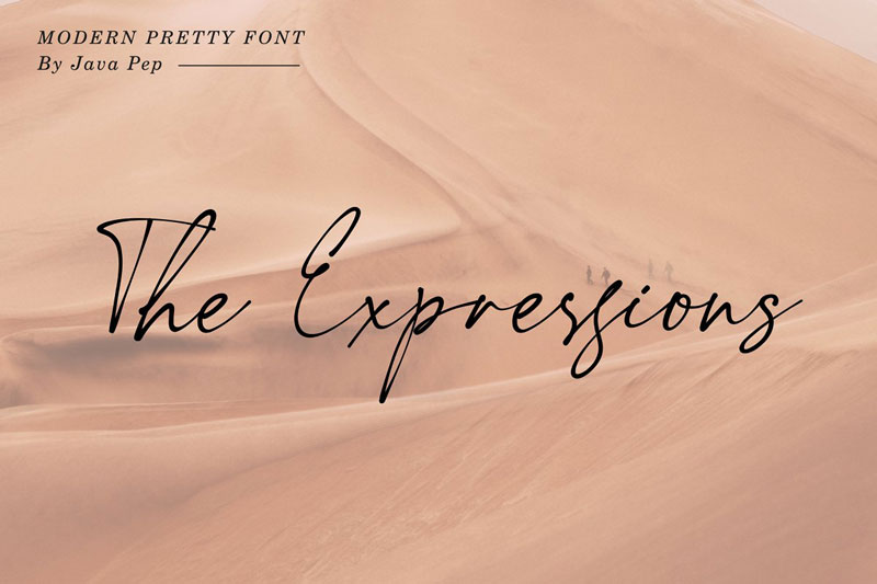 The Expressions Modern Pretty Font