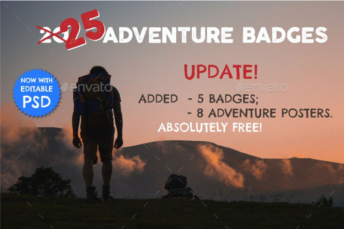25 Adventure Badges & Logo