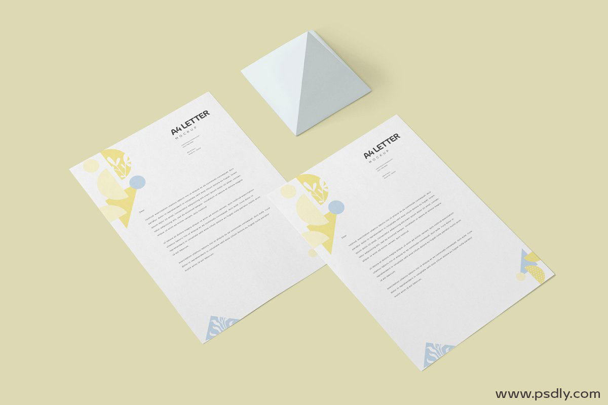 A4 Size Letter Mockups 4646671