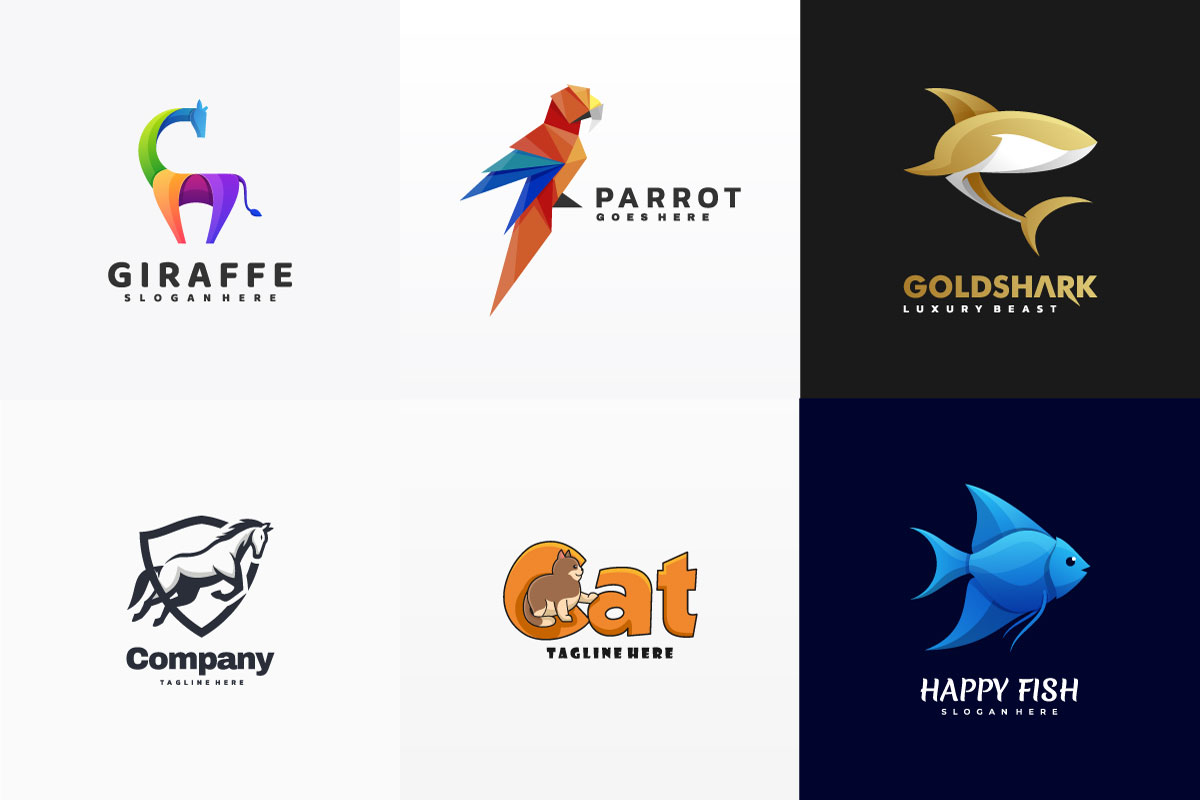 Flat Minimalist Vector Logo Bundle Free