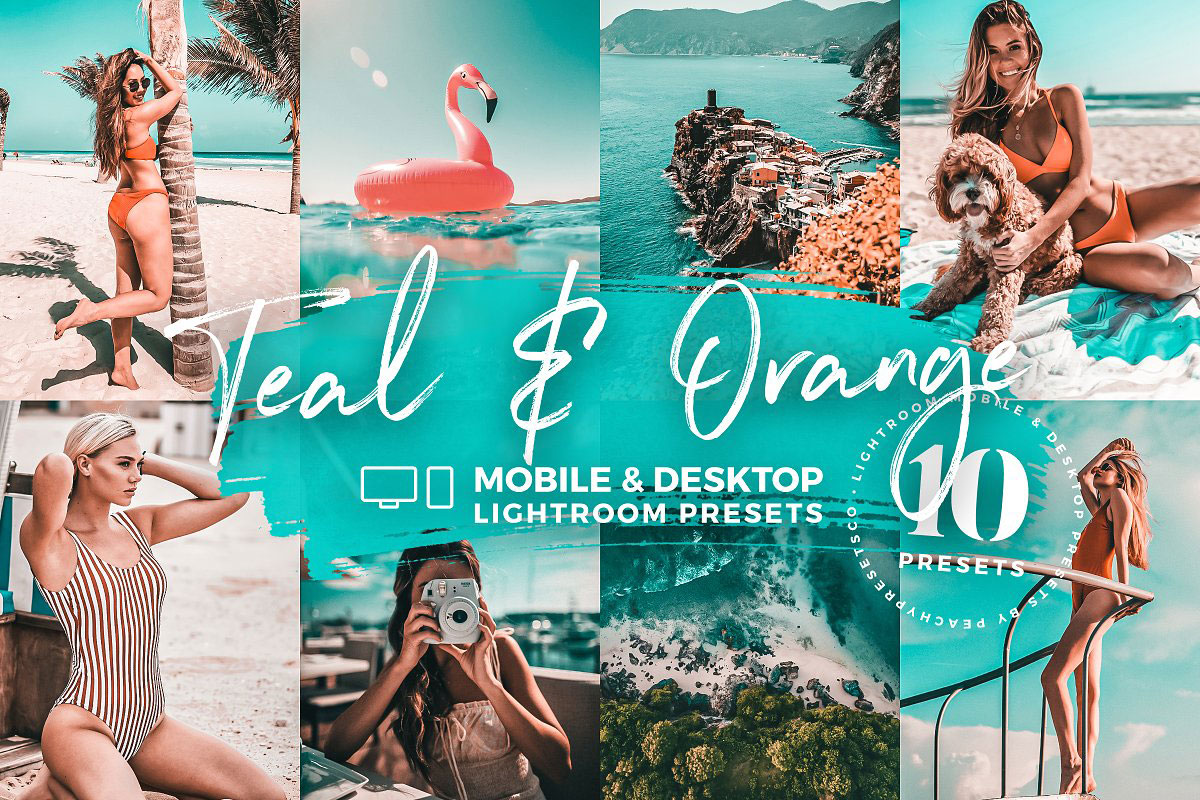 10 Teal & Orange Mobile Presets 5142981