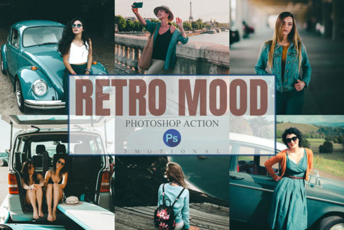 11 Retro Mood Photoshop Actions 4461933