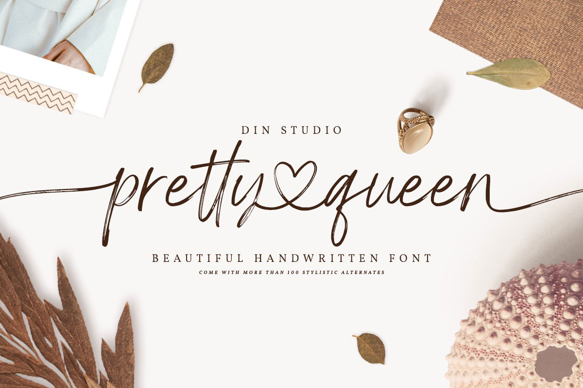 CM - Pretty Queen - Chic Brush Font 5170606