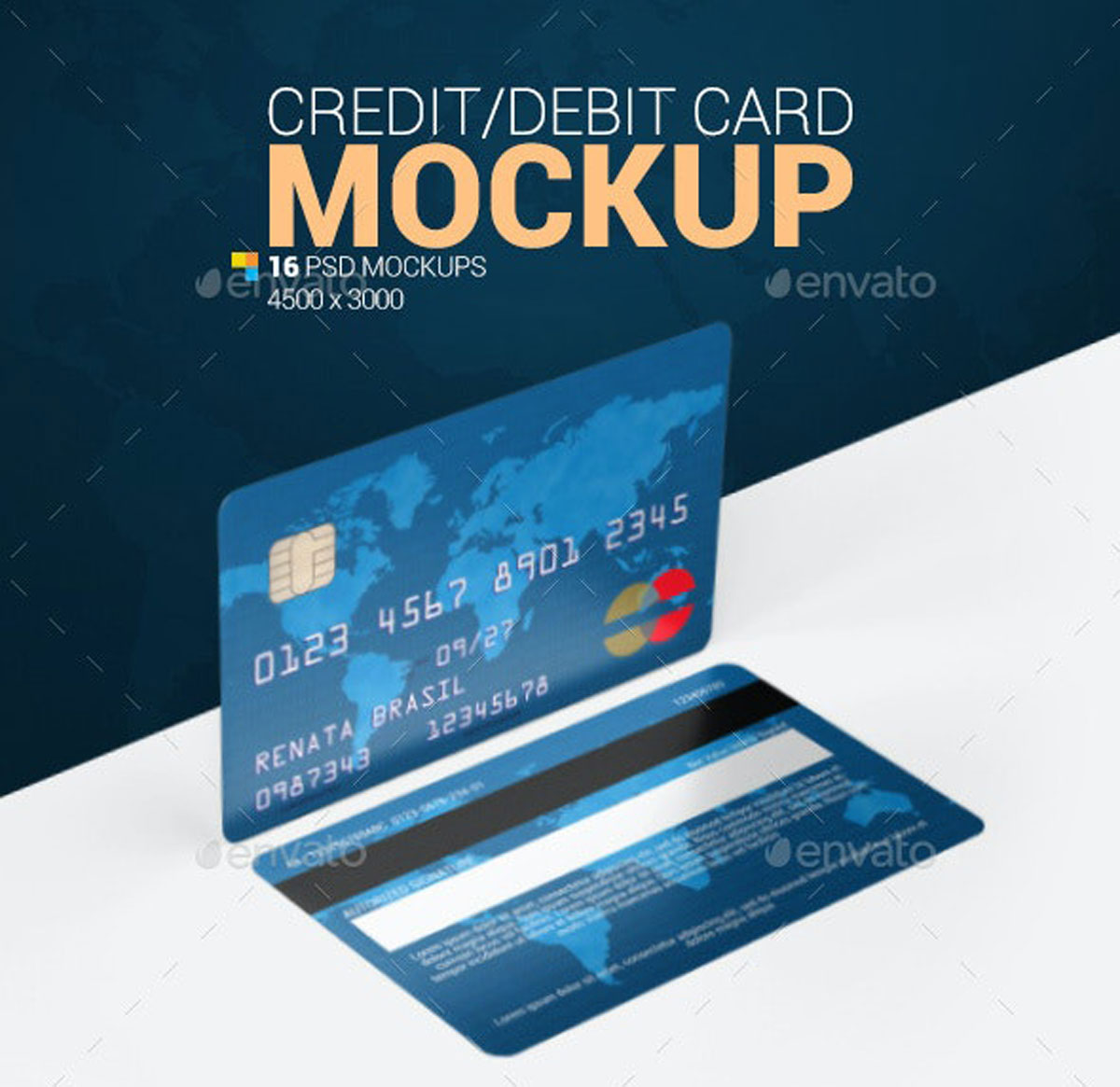 Credit Debit Card Mockup 25488294