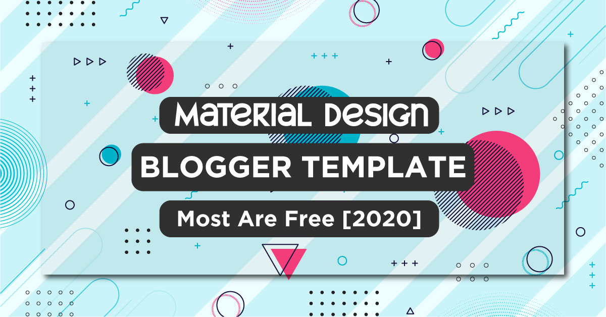 Free Material Design Blogger Template