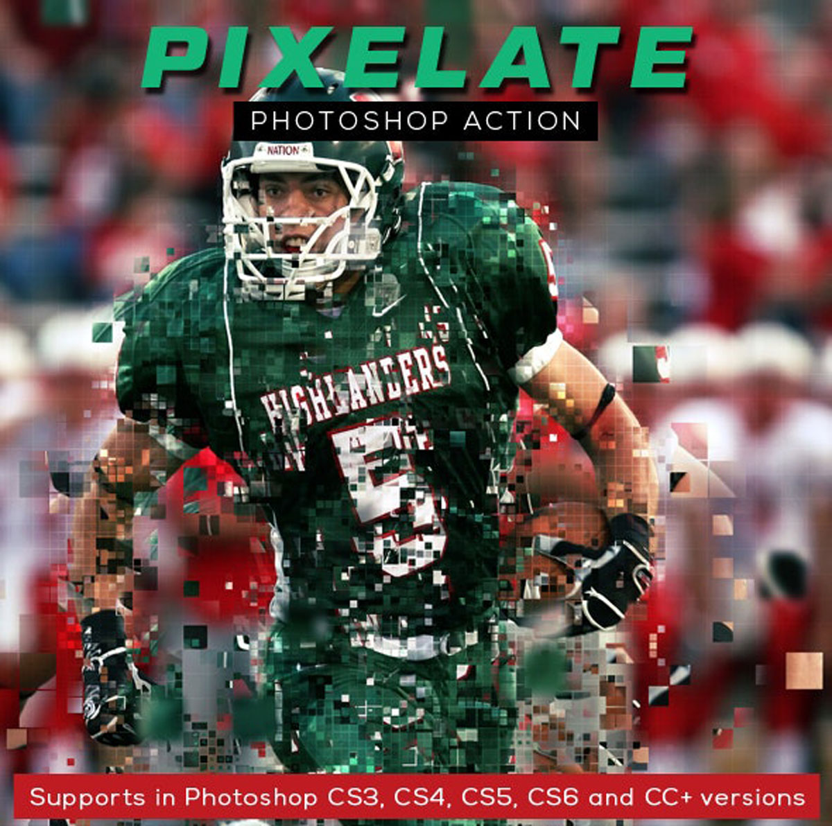 GraphicRiver - Pixelate Photoshop Action 26304514