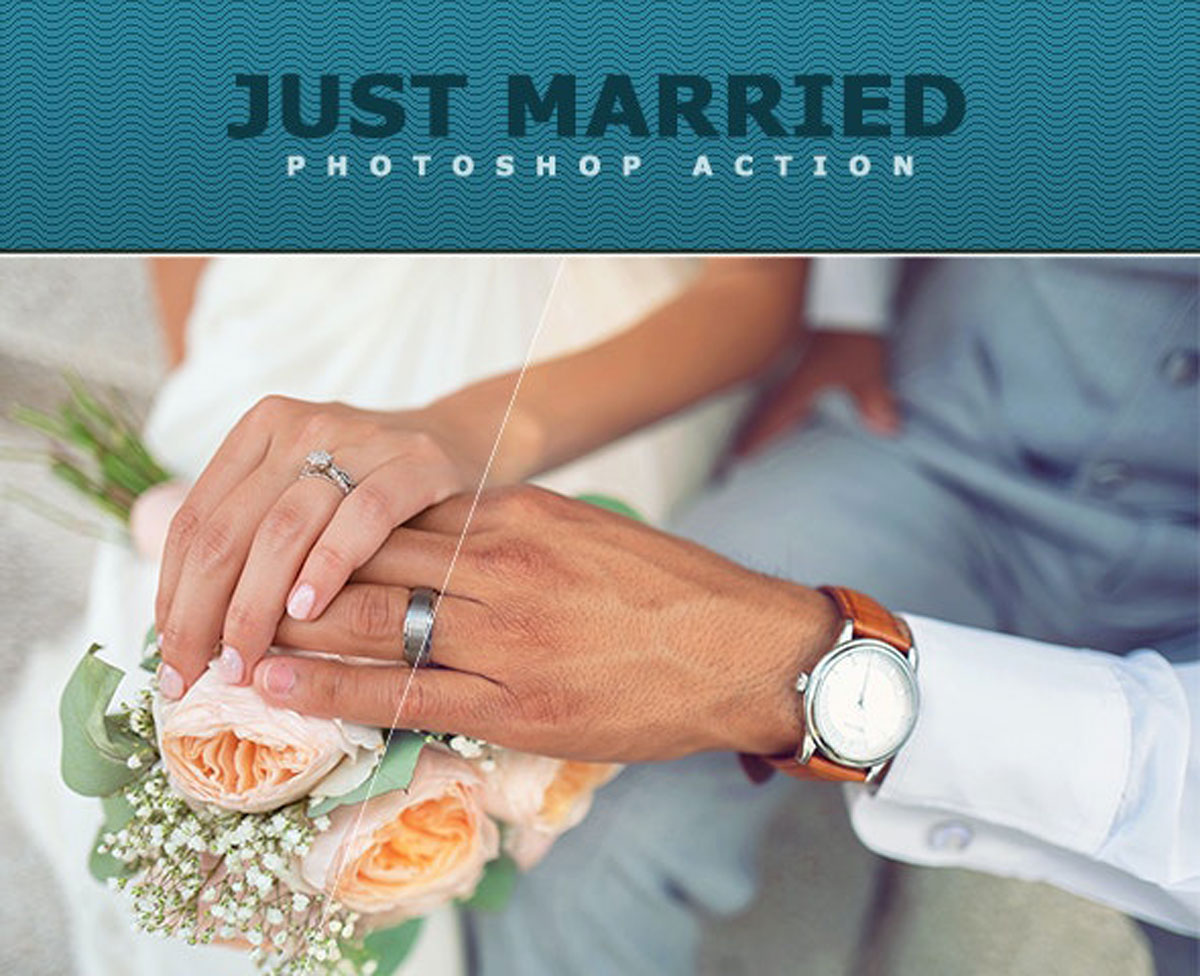 Just Married Photoshop Action 26813510