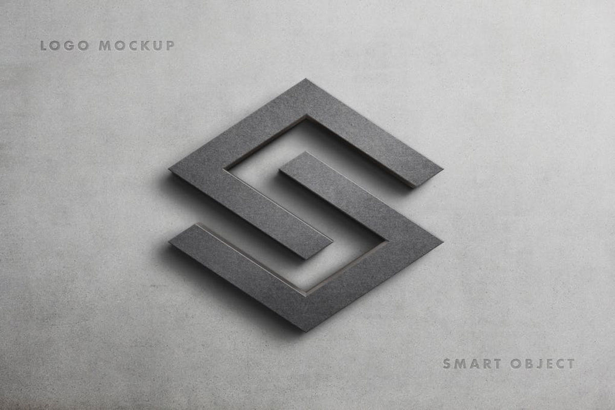 Stone Logo Mockup Scene