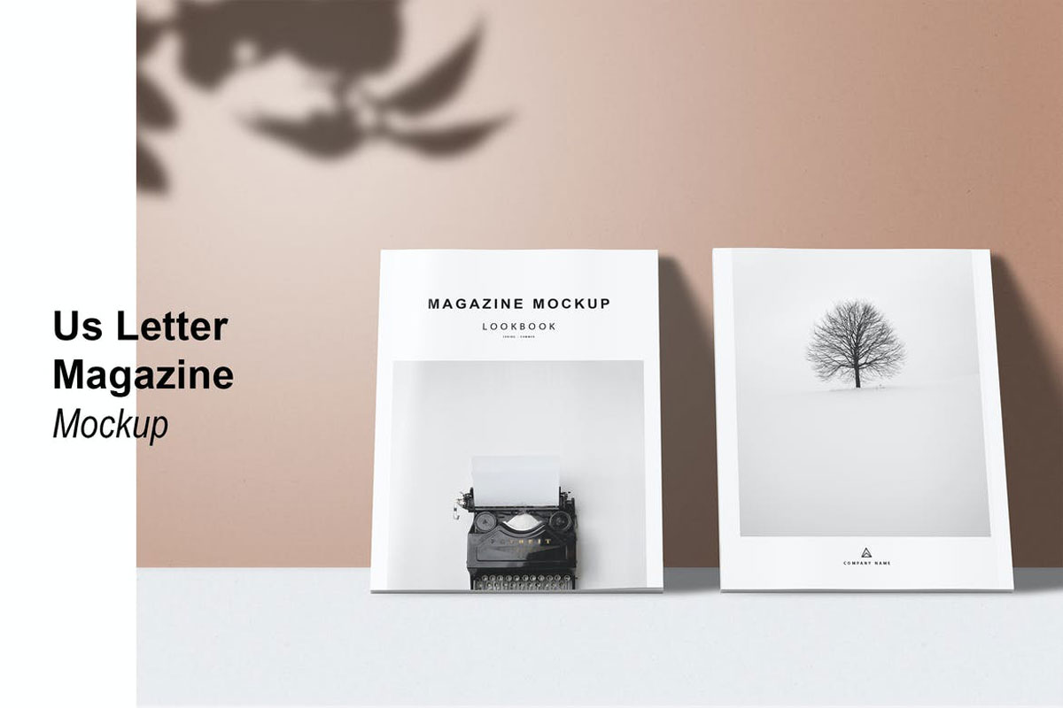 Us Letter - Cover Magazine Mockup