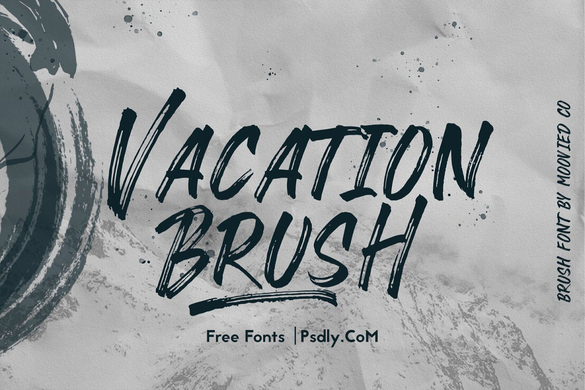 Vacation Brush Stunning Display Fonts