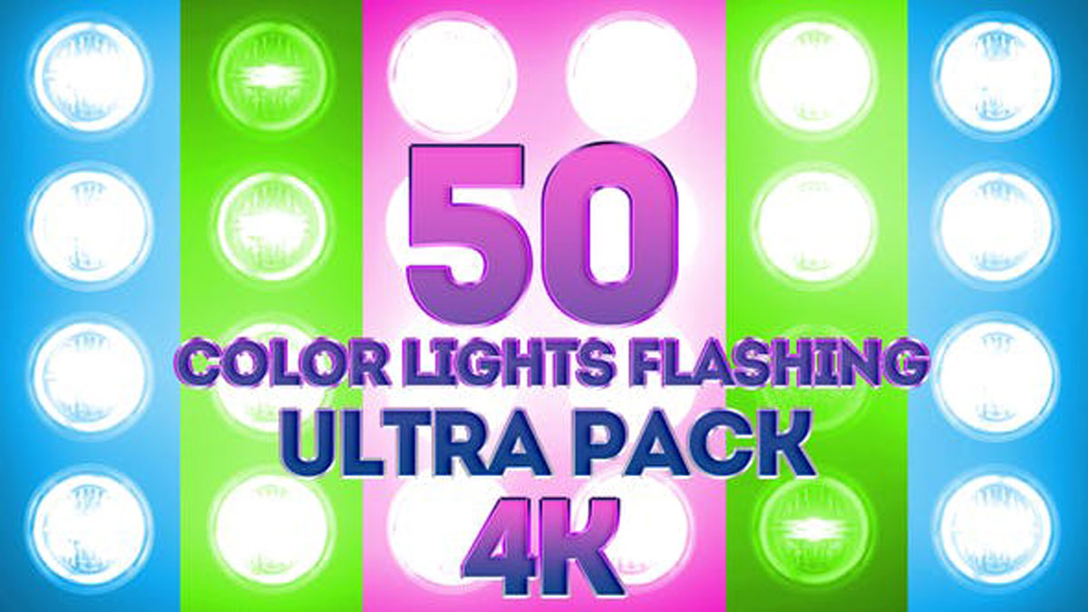 Videohive Color Lights Flashing Ultra Pack 4K 23662248