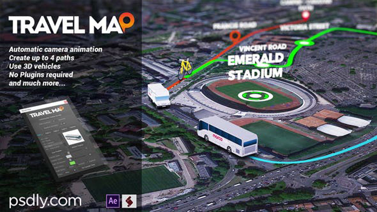 Videohive Travel Map 24660150