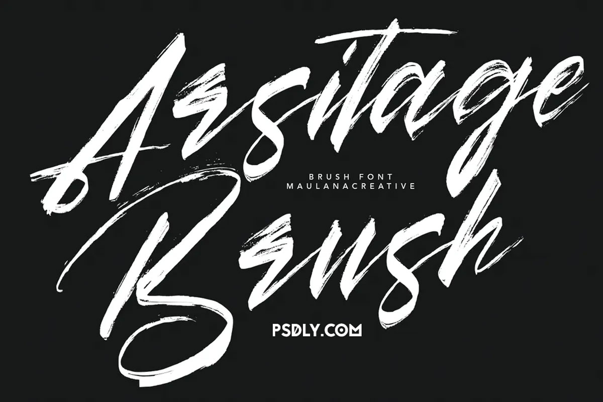 Arsitage Brush Font
