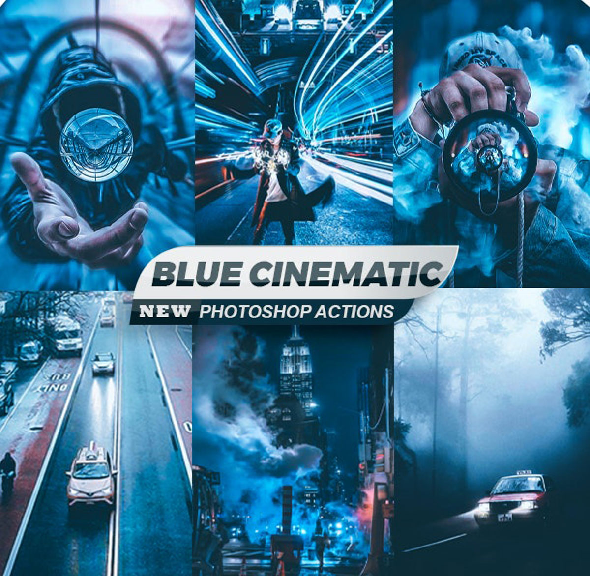 Blue Cinematic City Photoshop Actions 26544127