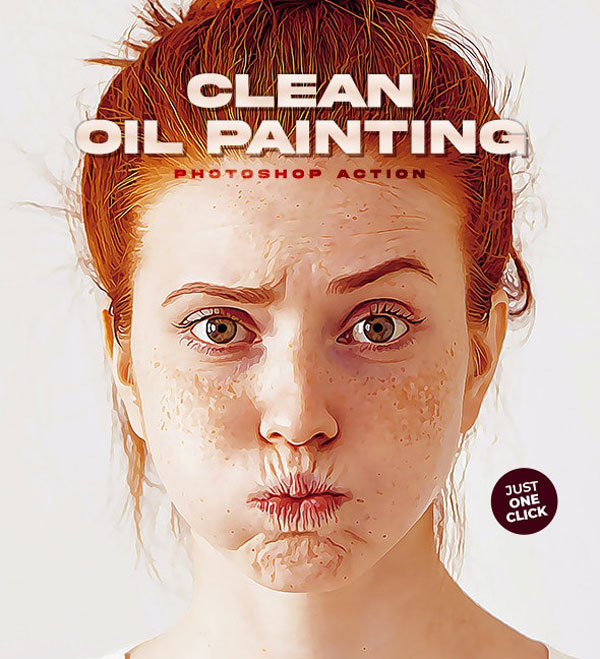 Clean Oil Painting Photoshop Action 26983539