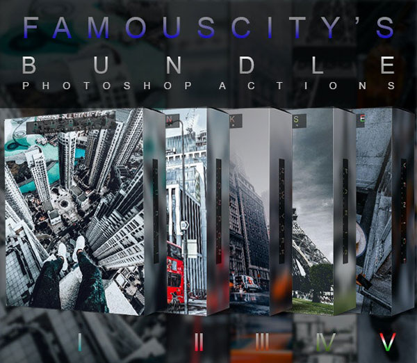 Famous City's Bundle Photoshop Actions 27076079