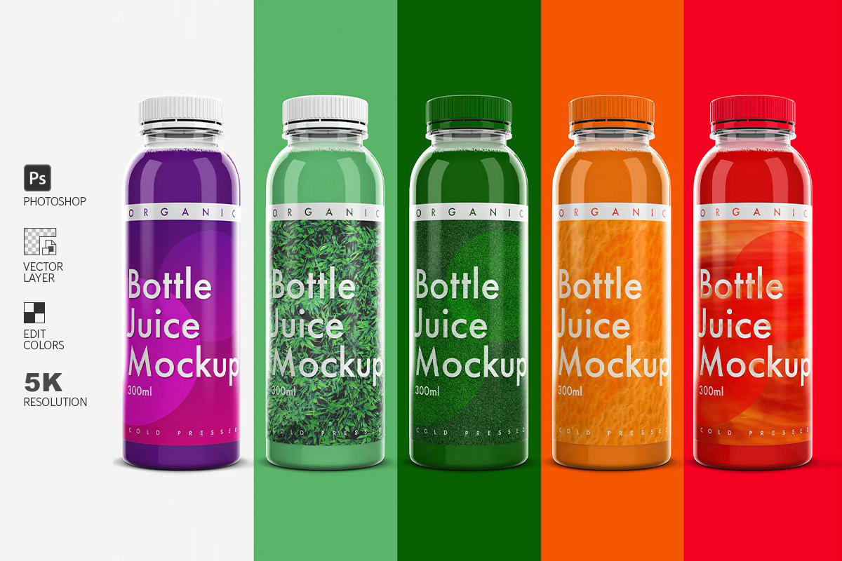 Juice Bottle Mockup 4581492