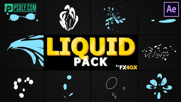 Videohive Abstract Liquid Elements After Effects 28318344