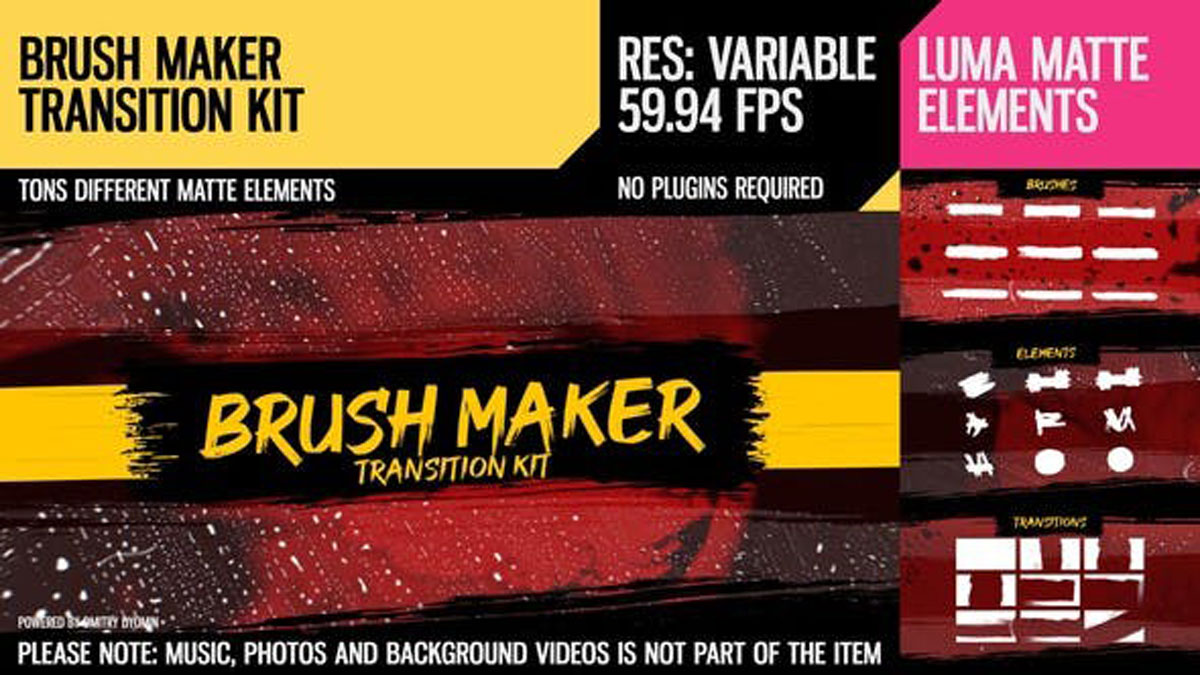 Videohive Brush Maker (Transition Kit) 26646724