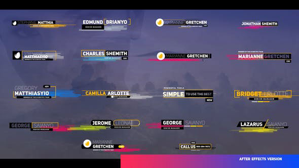 Videohive Business Colored Stripes Titles 28253831