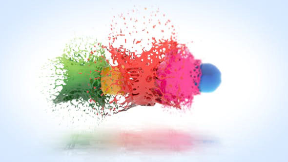 Videohive Colorful Splatter Logo Reveal 26797773
