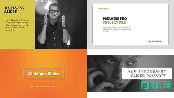 Videohive Typography Slides for Premiere Pro | Essential Graphics 22500965