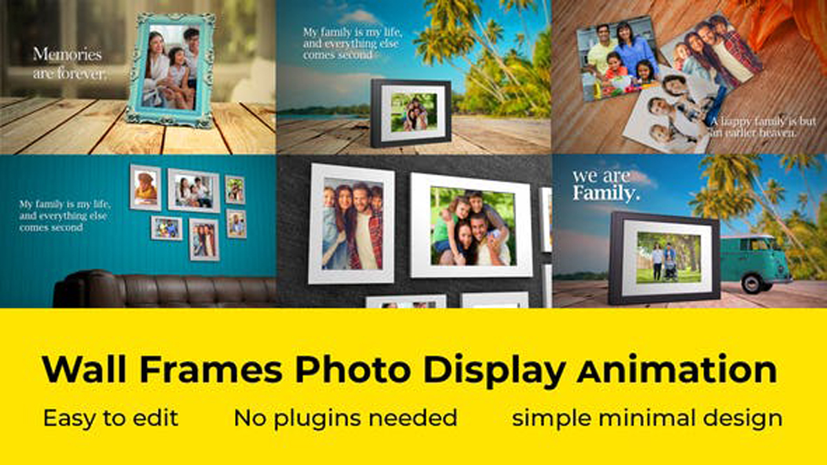 Videohive Wall Frames Photo Display 27722952