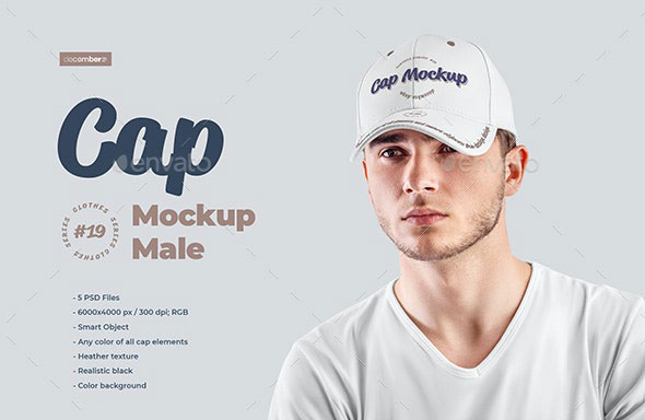 5 Mockups Men's Cap 28433141