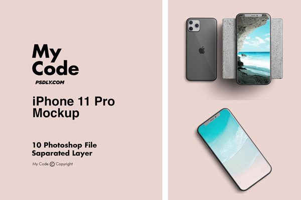 CreativeMarket iPhone 11 Pro Mockup 4529534