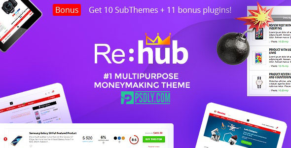 REHub v12.4 – Price Comparison, Multi Vendor Marketplace, Affiliate Marketing, Community Theme – 7646339