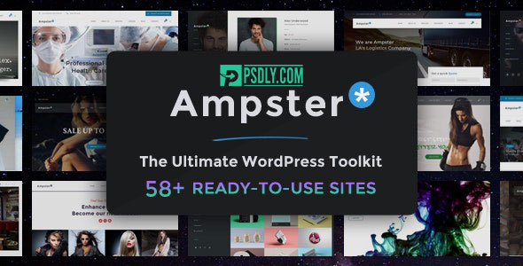 ThemeForest Ampster v2.2 Creative WordPress Theme for Business Websites 21095437
