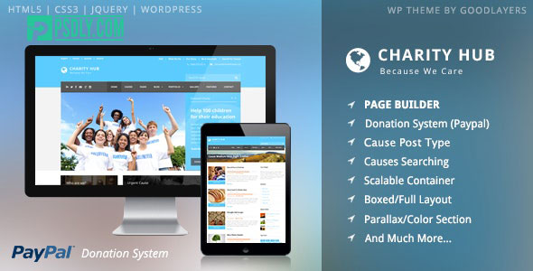 ThemeForest Charity Hub v1.4.2 Nonprofit / Fundraising WordPress 7481543