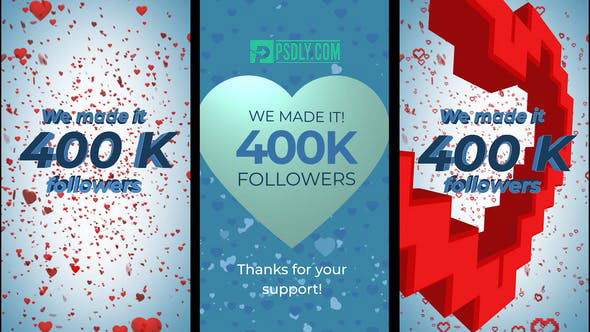 Videohive 400K Followers Stories 28461772