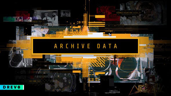 Videohive Archive Data/ Science Opener/ Digital Slideshow/ Cosmos/ Astronauts/ Timeline/ History/ Glitch Promo 28429274