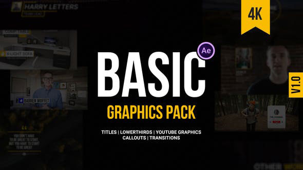 Videohive Basic Graphics Pack For Video Creators 26631871