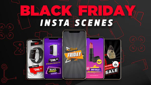 Videohive Black Friday Insta Scenes 24946580