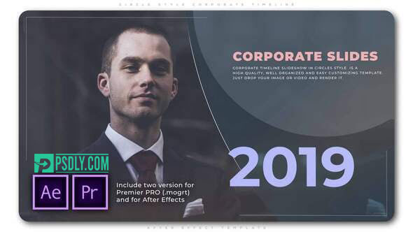 Videohive Circle Style Corporate Timeline 28340332