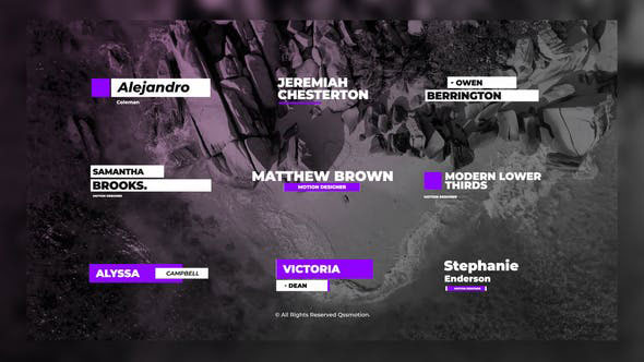 Videohive Clean & Minimal Lower Thirds 25486617