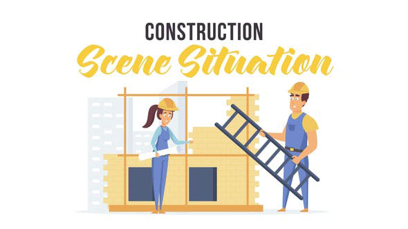 Videohive Construction Scene Situation 28481548
