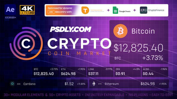 Videohive Cryptocurrency Coin Market Kit Bitcoin Tracker 28501166