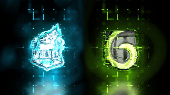 Videohive Glow Glitchy Logo Reveal 24650777