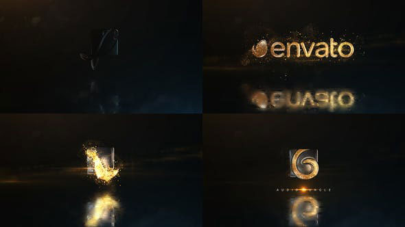 Videohive Glowing Particals Logo Reveal 29 Golden Particals 08 21783837